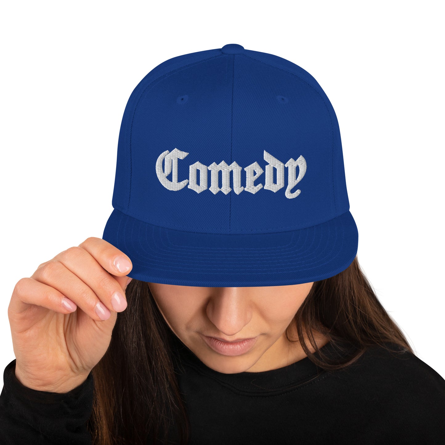 Blue Neighbor Snapback Hat - Comedy the Brand - Stand-Up Comedy Fan Gear